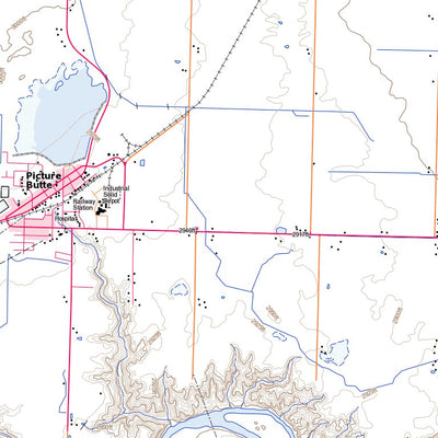 Natural Resources Canada Picture Butte, AB (082H15 Toporama) digital map