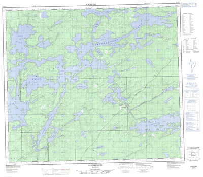 Natural Resources Canada Pikwitonei, MB (063P11 CanMatrix) digital map