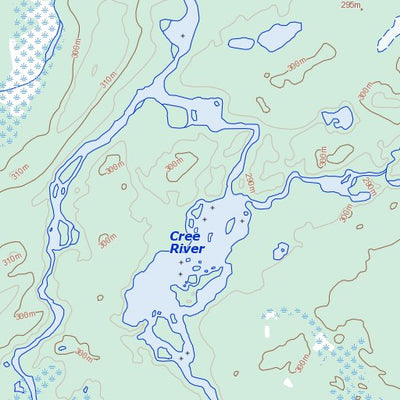 Natural Resources Canada Poitras Lake, SK (074I12 Toporama) digital map