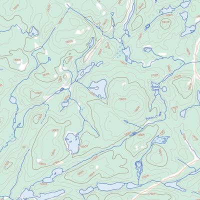 Natural Resources Canada Pokei Lake, ON (042C06 Toporama) digital map