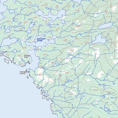 Natural Resources Canada Port Stephens, BC (103H05 Toporama) digital map