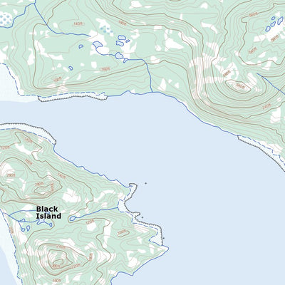 Natural Resources Canada Pottles Bay, NL (013I05 Toporama) digital map