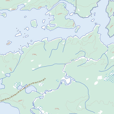Natural Resources Canada Powstick Lake, MB (053M04 Toporama) digital map