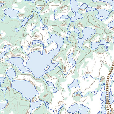 Natural Resources Canada Putahow Lake, MB (064N15 Toporama) digital map