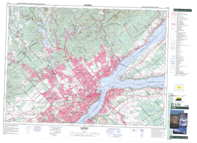 Natural Resources Canada Québec, QC (021L14 CanMatrix) digital map