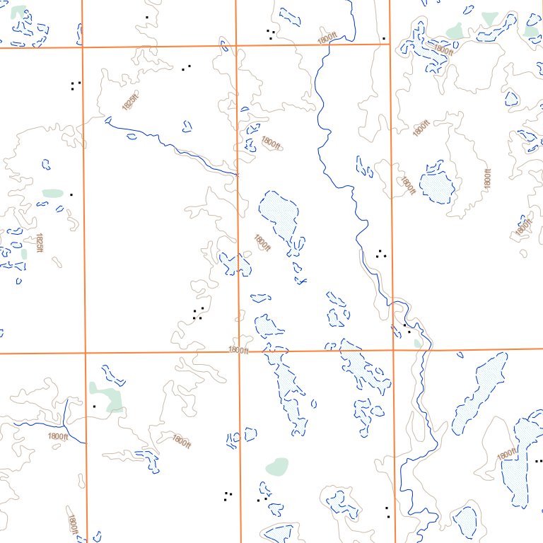 Quill Lake, SK (073A01 Toporama) Map by Natural Resources Canada