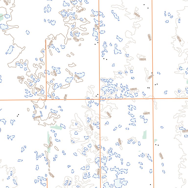 Quill Lake, SK (073A01 Toporama) Map by Natural Resources Canada