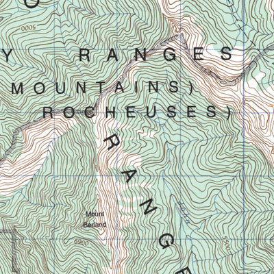 Natural Resources Canada Radium Hot Springs, BC (082K09 CanMatrix) digital map