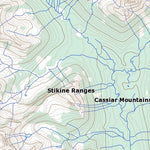 Natural Resources Canada Rainbow Lakes, BC (104I08 Toporama) digital map