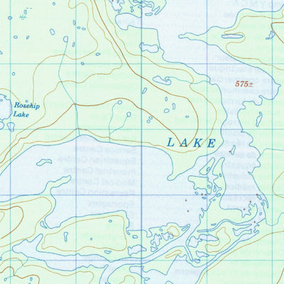 Natural Resources Canada Recluse Lake, MB (054D13 CanMatrix) digital map