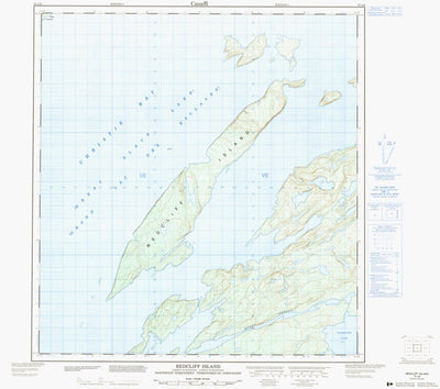 Natural Resources Canada Redcliff Island, NT (075L06 CanMatrix) digital map