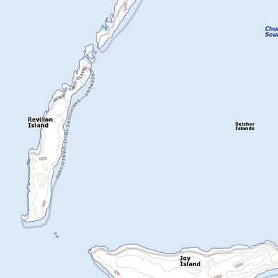 Natural Resources Canada Revillon Island, NU (043P16 Toporama) digital map