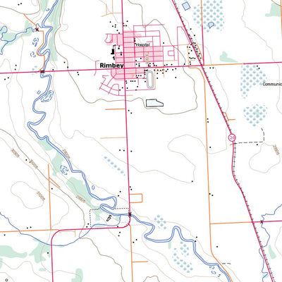 Natural Resources Canada Rimbey, AB (083B09 Toporama) digital map