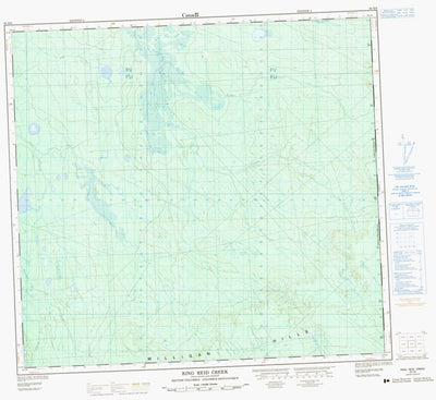 Natural Resources Canada Ring Reid Creek, AB (094H09 CanMatrix) digital map