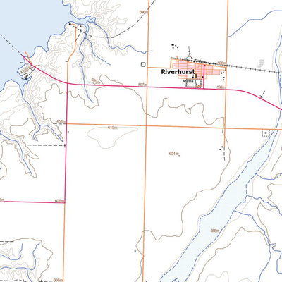 Natural Resources Canada Riverhurst, SK (072J15 Toporama) digital map