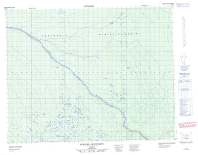 Natural Resources Canada Rivière Iscouistic, QC (032M03 CanMatrix) digital map