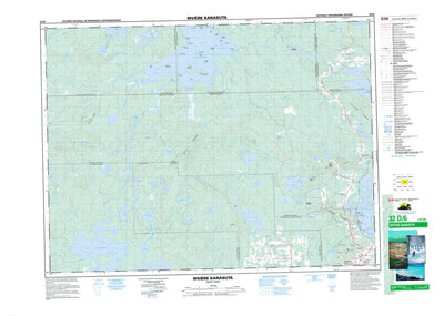 Natural Resources Canada Rivière Kanasuta, QC (032D06 CanMatrix) digital map