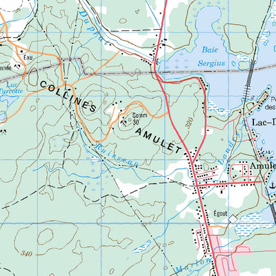 Natural Resources Canada Rivière Kanasuta, QC (032D06 CanMatrix) digital map
