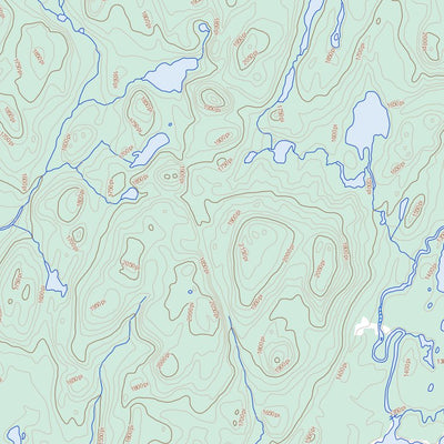Natural Resources Canada Rivière La Tourette, QC (022E16 Toporama) digital map