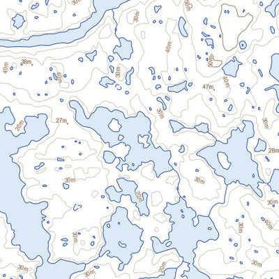 Natural Resources Canada Rivière Nauberakvik, NU (034L16 Toporama) digital map