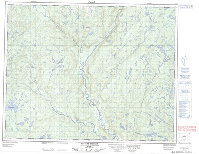 Natural Resources Canada Rivière Poisset, QC (022P01 CanMatrix) digital map