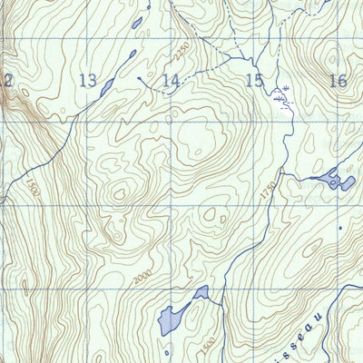 Natural Resources Canada Rivière Poisset, QC (022P01 CanMatrix) digital map