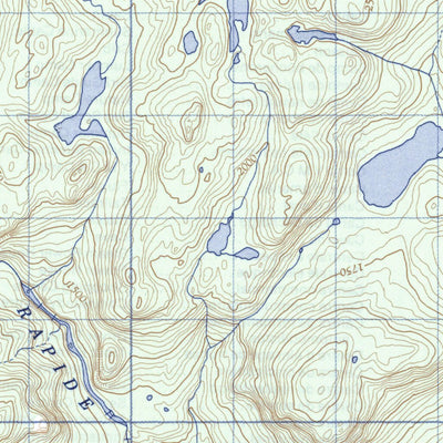 Natural Resources Canada Rivière Poisset, QC (022P01 CanMatrix) digital map