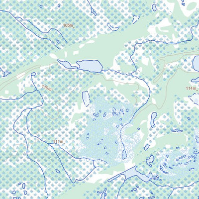 Natural Resources Canada Robidoux Lake, MB (054C08 Toporama) digital map