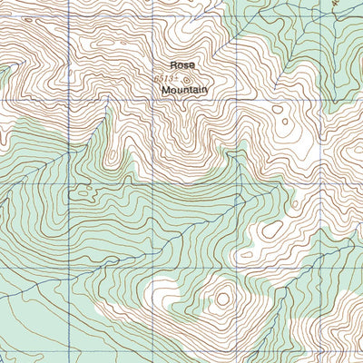 Natural Resources Canada Rose Mountain, YT (105K05 CanMatrix) digital map
