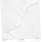 Natural Resources Canada Rosebud Creek, YT (115O08 CanMatrix) digital map