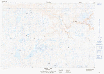 Natural Resources Canada Rummy Lake, NT (097D04 CanMatrix) digital map