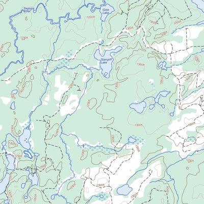 Natural Resources Canada Rush Lake, ON (041O16 Toporama) digital map