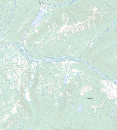Natural Resources Canada Russell Creek, YT (105N05 Toporama) digital map