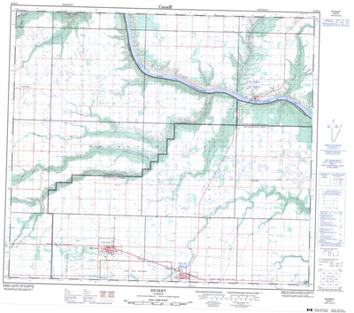 Natural Resources Canada Rycroft, AB (083M15 CanMatrix) digital map