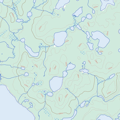 Natural Resources Canada Sadene Lake, NT (097B14 Toporama) digital map