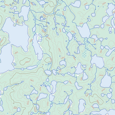 Natural Resources Canada Sadene Lake, NT (097B14 Toporama) digital map