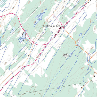 Natural Resources Canada Saint-Modeste, QC (021N14 Toporama) digital map