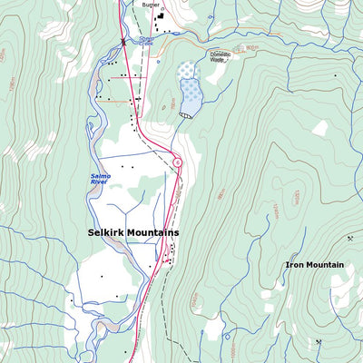 Natural Resources Canada Salmo, BC (082F03 Toporama) digital map