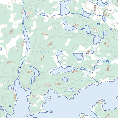 Natural Resources Canada Samandré Lake, NT (086G14 Toporama) digital map
