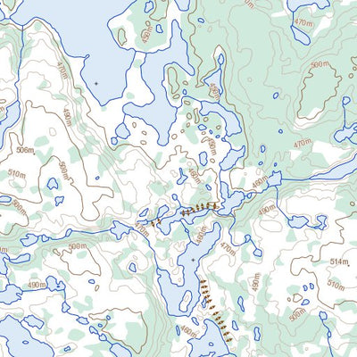 Natural Resources Canada Samandré Lake, NT (086G14 Toporama) digital map