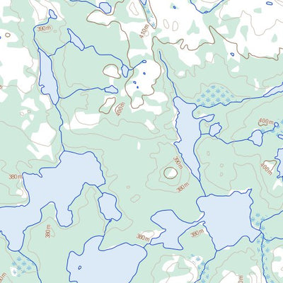 Natural Resources Canada Sanderson Lake, NT (075H07 Toporama) digital map