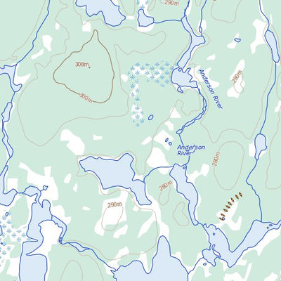 Natural Resources Canada Sandhill Lake, MB (064O07 Toporama) digital map