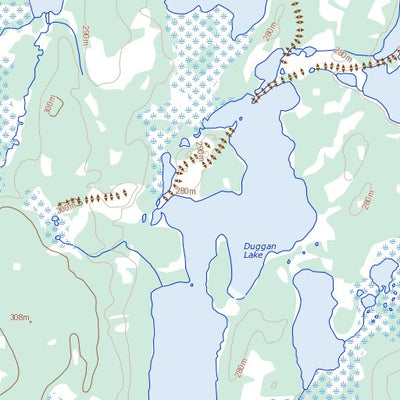 Natural Resources Canada Sandhill Lake, MB (064O07 Toporama) digital map