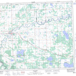 Natural Resources Canada Sangudo, AB (083G15 CanMatrix) digital map