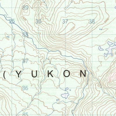 Natural Resources Canada Sanpete Creek, YT (115K01 CanMatrix) digital map