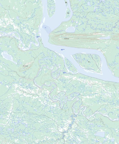 Natural Resources Canada Sans Sault Rapids, NT (106H10 Toporama) digital map