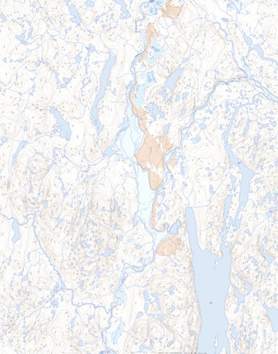 Natural Resources Canada Saputit Lake, NU (046M04 Toporama) digital map