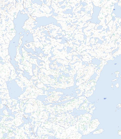 Natural Resources Canada Savannah Lake, NT (076C07 Toporama) digital map