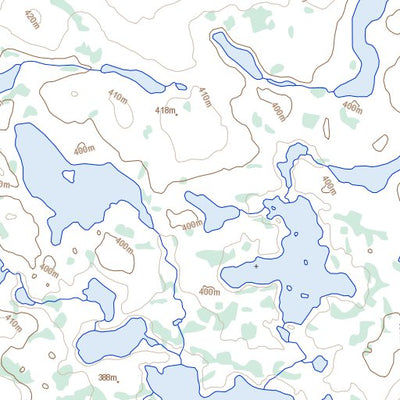 Natural Resources Canada Savannah Lake, NT (076C07 Toporama) digital map