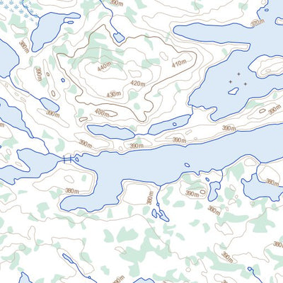 Natural Resources Canada Savannah Lake, NT (076C07 Toporama) digital map